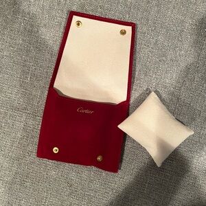 Cartier Jewelry Holder authentic cartier love bracelet nail storage pouch travel
